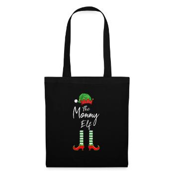 Maman Elfe pour Noël - Sac en tissu - noir - Devant