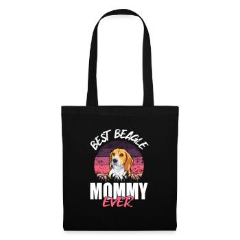 Beste Beagle Mama aller Zeiten - Stoffbeutel - Schwarz - Vorne