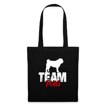 Team Pug - Tote Bag - black - Front