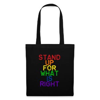 Déclaration LGBT de la fierté - Sac en tissu - noir - Devant
