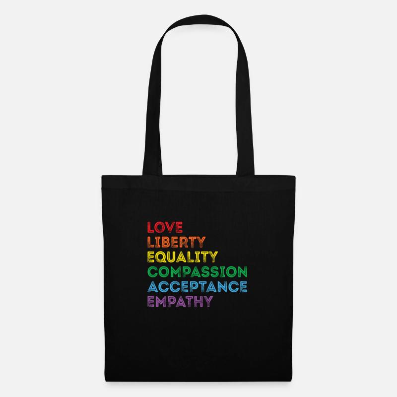 Stolz LGBTQ. Aussage - Stoffbeutel - Schwarz