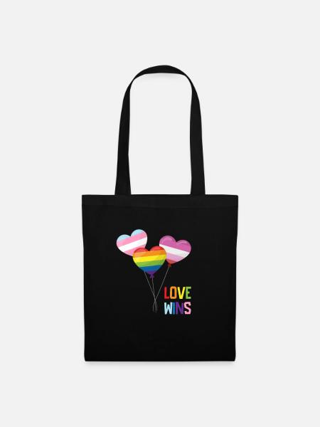 Stolz LGBTQ. Stellungnahme - Stoffbeutel - Schwarz
