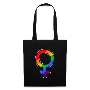 Stolz LGBTQ. Stellungnahme - Stoffbeutel - Schwarz - Vorne