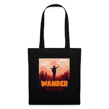 Hiking women in nature - Tote Bag - black - Front
