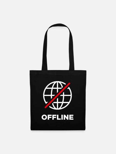 Offline - Stoffbeutel - Schwarz