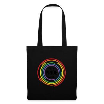 Pride LGBT Liebe gewinnt, wir sind queer und stolz - Stoffbeutel - Schwarz - Vorne