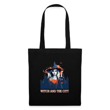 Ambiance effrayante d’Halloween - Sac en tissu - noir - Devant