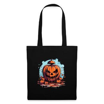 Ambiance effrayante d’Halloween - Sac en tissu - noir - Devant