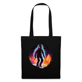 Snowboarding or skiing and then après-ski - Tote Bag - black - Front
