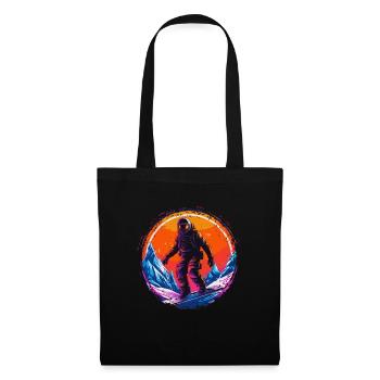 Snowboarding or skiing and then après ski - Tote Bag - black - Front