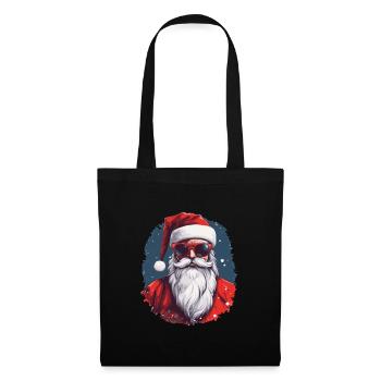 Frohe Weihnachten - Stoffbeutel - Schwarz - Vorne