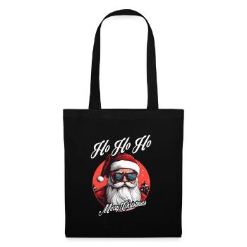 Frohe Weihnachten - Stoffbeutel - Schwarz - Vorne