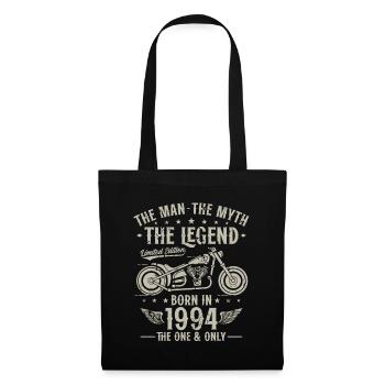 1994 Vintage Man Myth Legend Motorcycle - Tote Bag - black - Front