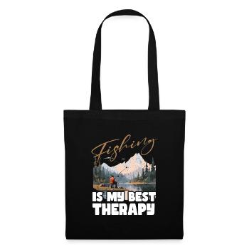 Fishing, Leisure, Contemplative, Quiet, Nature Experience - Tote Bag - black - Front