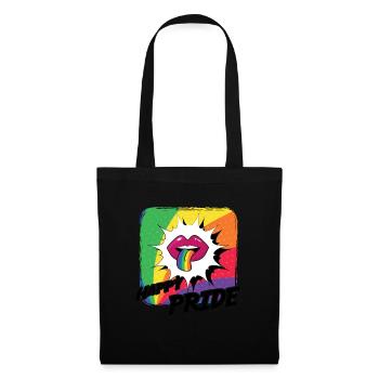 Rainbow Connection Embrace, Happy Pride - Stoffbeutel - Schwarz - Vorne