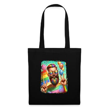 Pride Gay CSD Love LGBTQ Colors of the Rainbow - Tote Bag - black - Front