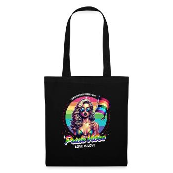 Pride Gay CSD Love LGBTQ Colors of the Rainbow - Tote Bag - black - Front