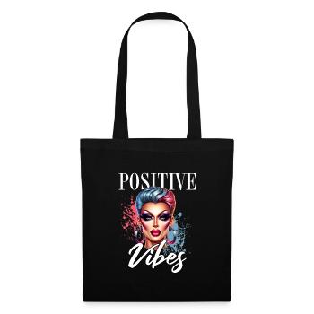 Positive Vibes LGBTQ+ Pride Artwork - Tote Bag - black - Front