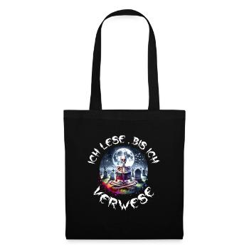 Reading is my hobby - Tote Bag - black - Front