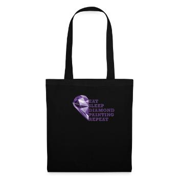Peinture Diamants Peinture au diamant Art - Sac en tissu - noir - Devant
