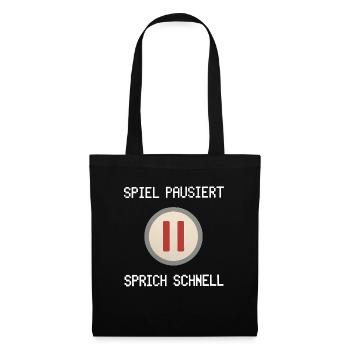 Jeux vidéo Pc Gamer Zocker Zocken - Sac en tissu - noir - Devant