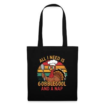 Turkey Day Thanksgiving Day Gobblegool - Tote Bag - black - Front