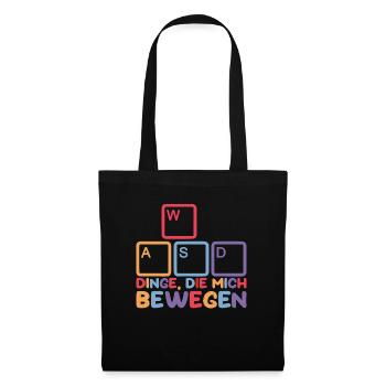 Gamer Gaming Zocker Zocken Weihnachten - Stoffbeutel - Schwarz - Vorne