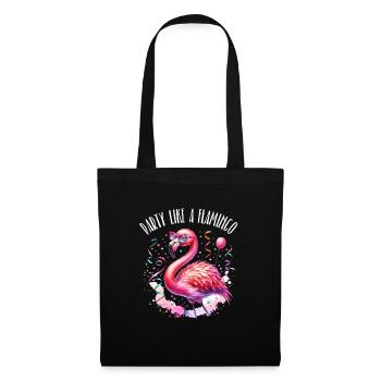 Kölle Alaaf fait la fête comme un flamant rose - Sac en tissu - noir - Devant