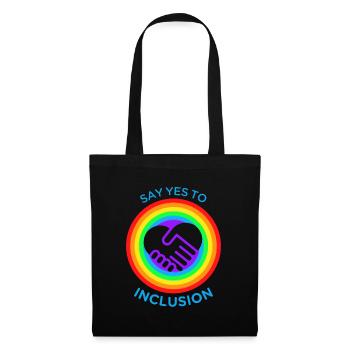 SAY YES TO INCLUSION - Sac en tissu - noir - Devant