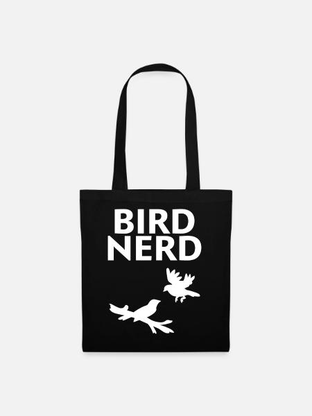 Bird Nerd - Stoffbeutel - Schwarz