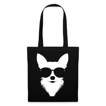 Funny Chihuahua wearing Sunglasses Chihuahuas - Tote Bag - black - Front