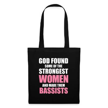 Bassist Woman - Strongest Women Are Bassists - Tote Bag - black - Front