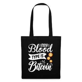 Bitcoin BTC Crypto Blockchain Coin Exchange - Sac en tissu - noir - Devant