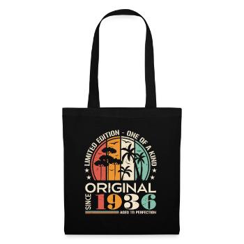 Vintage Car Built in 1936 Born Vintage Birthday - Tote Bag - black - Front