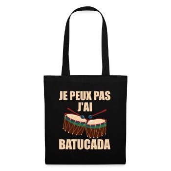I Can't I Batucada - Humor Music - Tote Bag - black - Front