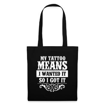 Tattooed Person - Tattoo Artist Funny Tattooing - Stoffbeutel - Schwarz - Vorne