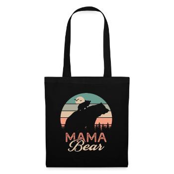 mama bear gift t shirt mom bear mama - Tote Bag - black - Front