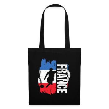 France équipe de football cadeau pour footballeur - Sac en tissu - noir - Devant