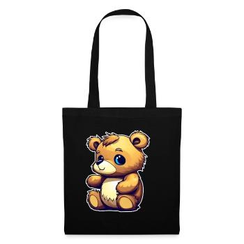 Cute Little Teddy Bear - Tote Bag - black - Front