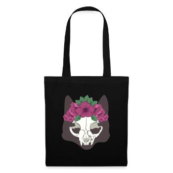Cadeau pour amoureux de chats Tot La Catrina Mexique - Sac en tissu - noir - Devant
