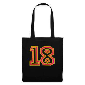 18 - Sac en tissu - noir - Devant