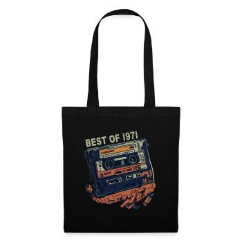 Vintage 1971 1971 Cassette - Vintage since 1971 - Tote Bag - black - Front