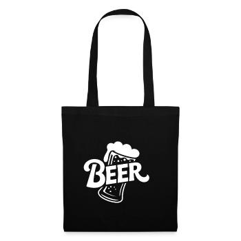 Beer - Funny Beer Logo Tshirt - Tote Bag - black - Front