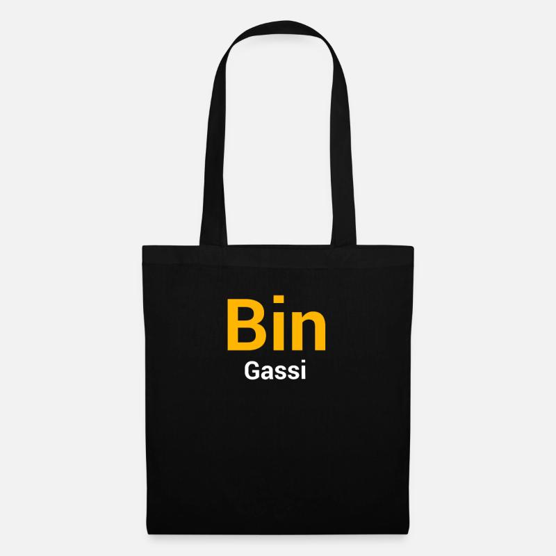 Bin Gassi - Stoffbeutel - Schwarz
