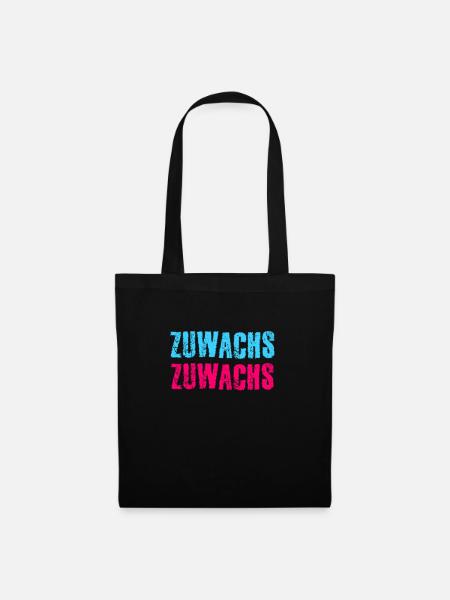 Zuwachs Schwangerschaft Schwanger Spruch - Stoffbeutel - Schwarz