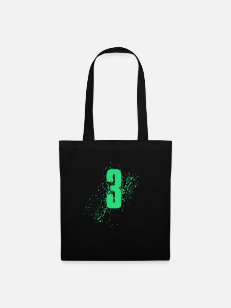 3 Drei - Stoffbeutel - Schwarz