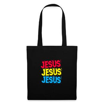 Jésus Jésus Jésus - Sac en tissu - noir - Devant