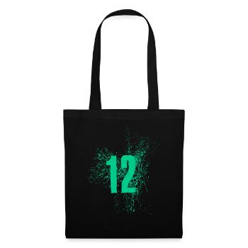 12 Geburtstag 12 Platz Nummer 12 Coole Stylische12 - Stoffbeutel - Schwarz - Vorne