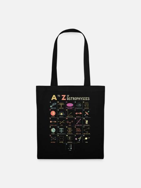 A to Z astrophysics space lover - Tote Bag - black