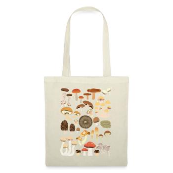 Champignons espèces Cueilleur de champignons - Sac en tissu - nature - Devant